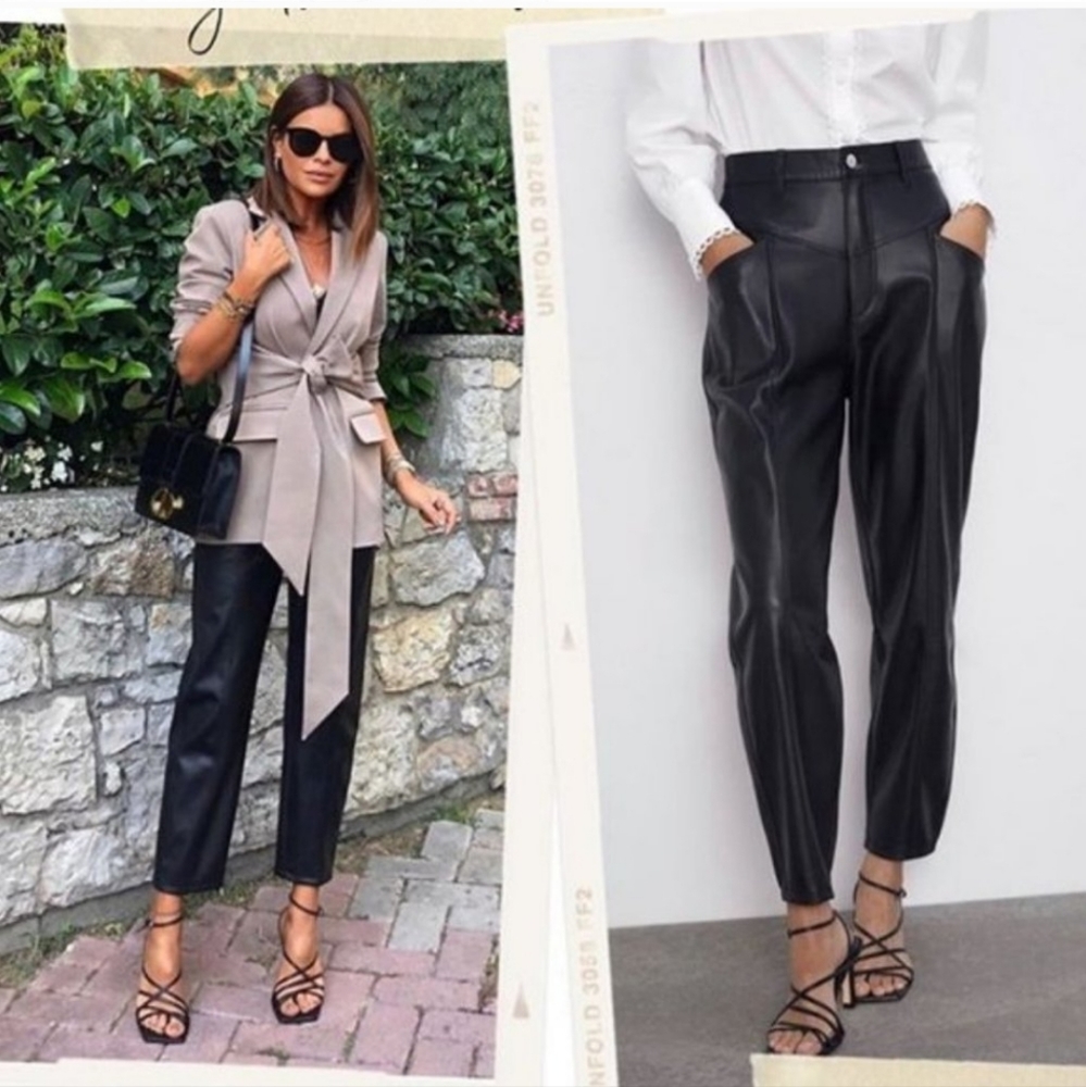 ZARA PU LEATHER Pants